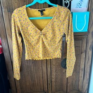 Lightly Worn Forever 21 Floral Print Top